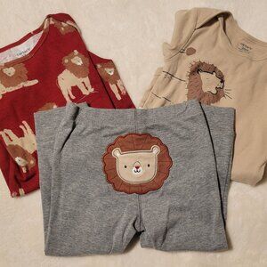 NWT $26 Carters Lion 3-piece set Infant Boys 24 Months